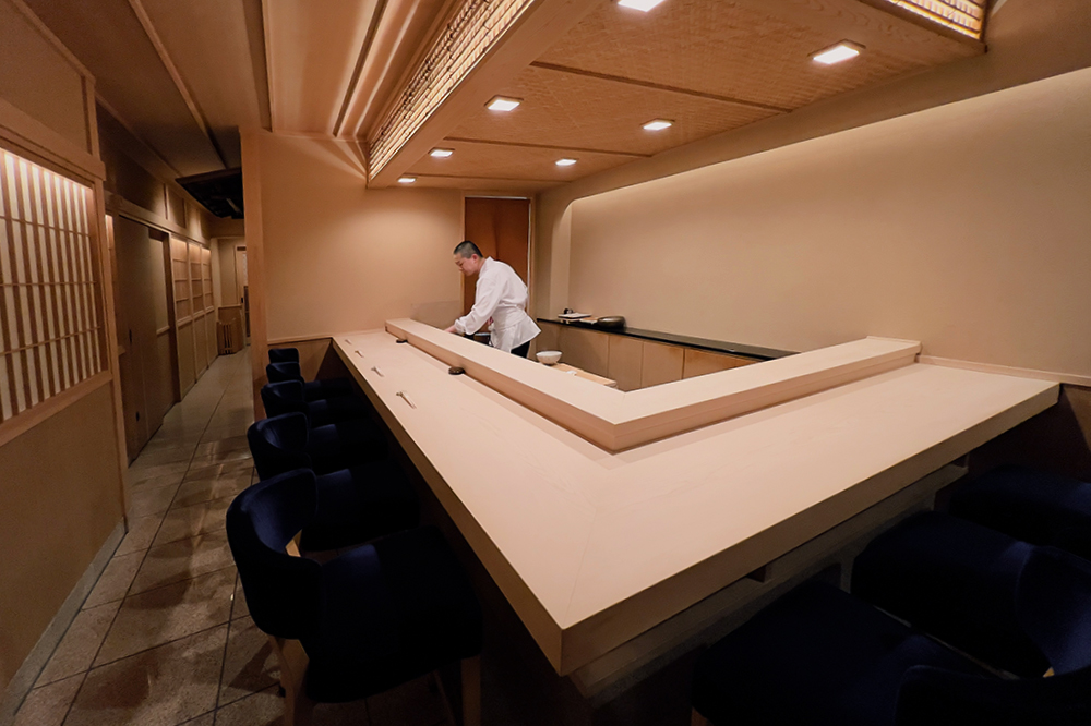 鮨 みやしたのカウンター